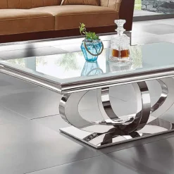 Mesa de centro cromada Universo