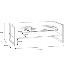 Mesa de centro Napoli