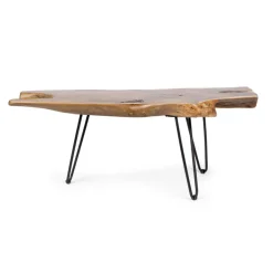 mesa de centro raíz de Teca