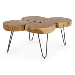 mesa de centro troncos 90