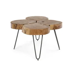 mesa de centro troncos 90