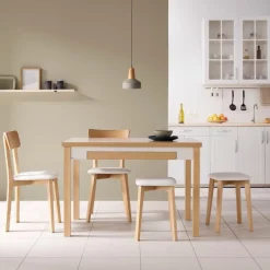 Mesa de cocina extensible Aviñón Roble