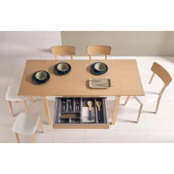 Mesa de cocina extensible Aviñón Roble