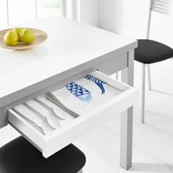 Mesa de cocina extensible Aviñón Blanca