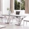 Mesa de comedor cromada Gótica