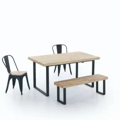 Mesa de comedor extensible Natur