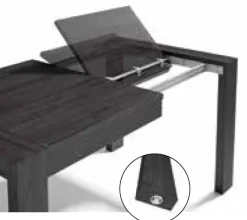 Mesa de comedor extensible Ares lisa