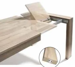 Mesa de comedor extensible Ares lisa