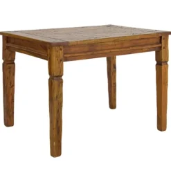 Mesa de comedor extensible acacia maciza