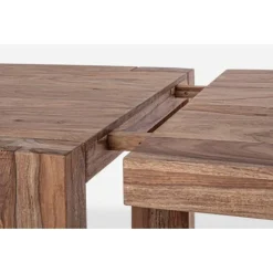 Mesa de comedor extensible acacia maciza