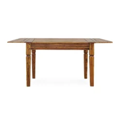 Mesa de comedor extensible acacia maciza