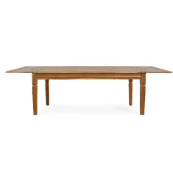 Mesa de comedor extensible acacia maciza