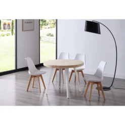 Mesa de comedor extensible redonda Ber