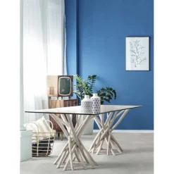 Mesa de comedor ramas de teca