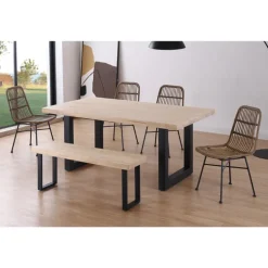 Mesa de comedor Roble 180