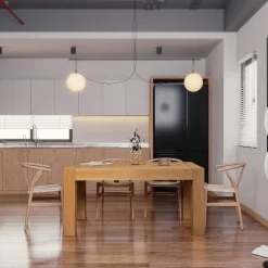 Mesa extensible de roble Izas