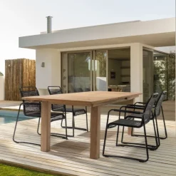 Mesa extensible de Teca Mary