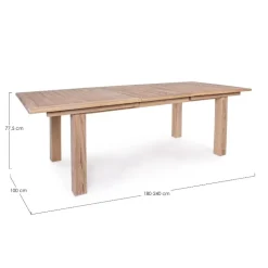 Mesa extensible de Teca Mary