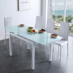 Mesa extensible Eli blanca