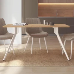 Mesa rectangular Egeo blanca