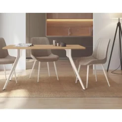 Mesa rectangular Egeo blanca