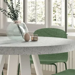 Mesa redonda cruz piedra