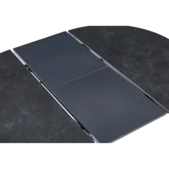 Mesa redonda extensible Ceramic negro