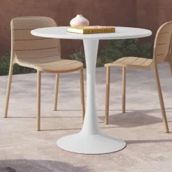 Mesa redonda tulipa de terraza Piccola