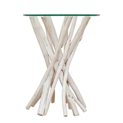 Mesita auxiliar ramas de Teca