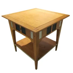 Mesita auxiliar vintage cajón