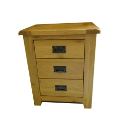 Mesita roble y hierro forjado