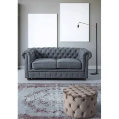 Puff terciopelo Reina redondo