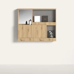 Recibidor con espejo y escritorio