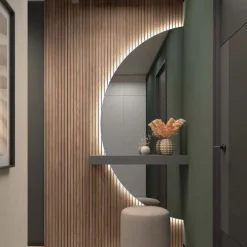 Recibidor espejo Listones madera