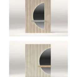 Recibidor espejo Listones madera