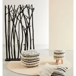 Separador ambientes biombo palos