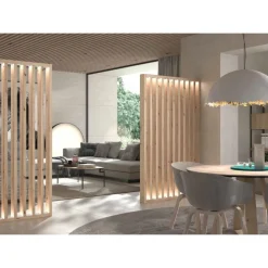 Separador ambientes giratorio con LED