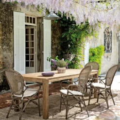 Silla comedor de mimbre Loren