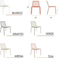 silla de terraza Caribe