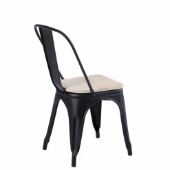 Silla metal forjado roble Tol