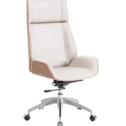 Sillón giratorio valentino blanco