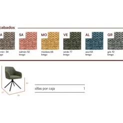 sillón Kelsey giratorio