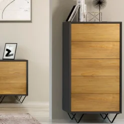 Sinfonier madera urban 5 cajones