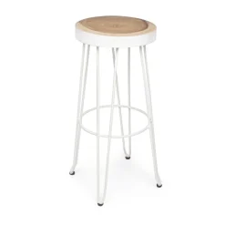 Taburete alto elegant blanco