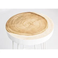 Taburete alto elegant blanco