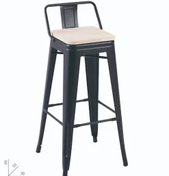 Taburete alto roble Tol