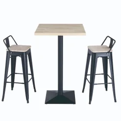 Taburete alto roble Tol