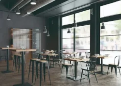 Taburete alto roble Tol