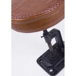 Taburete de piel de búfalo