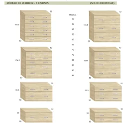 vestidor a medida Roble